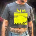 Bad Dog "Loading" Boxy Crop Tee (fluro green screen print)