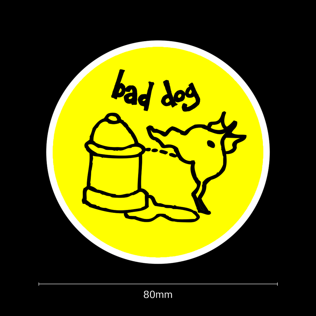 Bad Dog "Pissy Poodle" Sticker